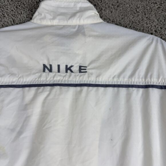 Nike Jacket Womens Small White Full Zip Windbreaker Track Running Coat - Picture 9 of 15